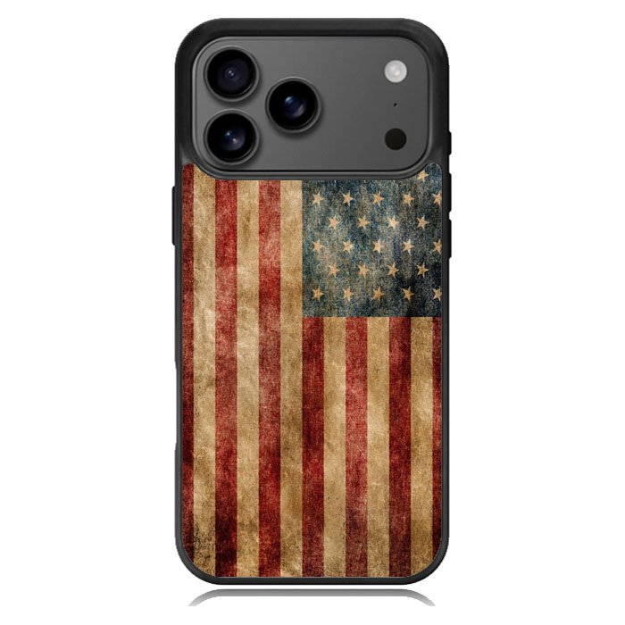 Vintage American Flag iPhone 17 Pro Max Case BC0504