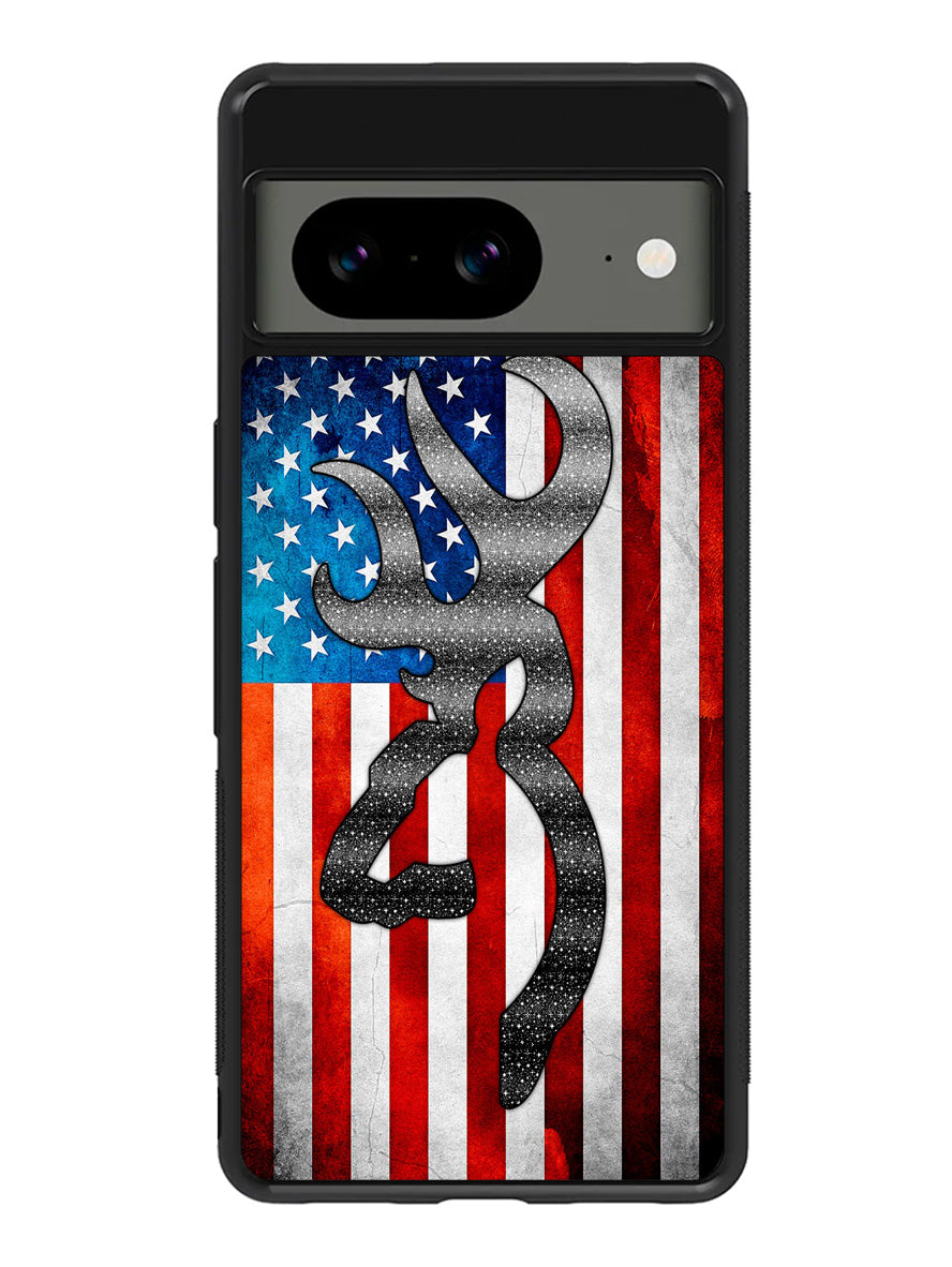 Camo American Flag 1st Google Pixel 8a Case