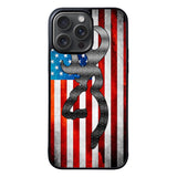Camo American Flag Case iPhone 15 Pro Max BC0475