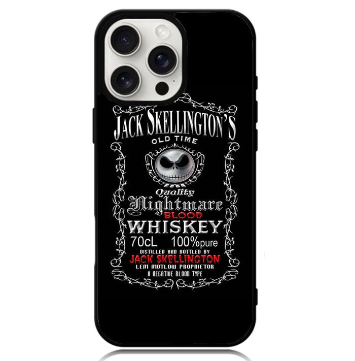 Jack Skellington Blood Whiskey Case iPhone 16 Pro Max BC0507