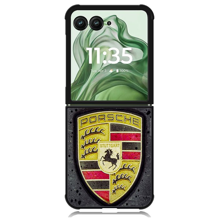 porsche emblem X5624 Motorola Moto Razr+ Plus 2024/2025 Case, Motorola Razr 50 Ultra/50s Ultra Case