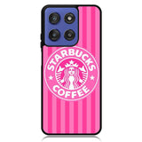 Starbucks Pink Stripes X5719 Motorola Moto G Stylus 5G 2025 Case