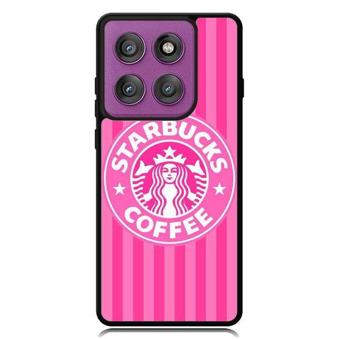 Starbucks Pink Stripes X5719 Motorola Moto Edge 2025 | Moto Edge 60 Fusion | Moto Edge 60 Pro Case