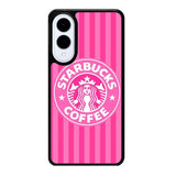 Starbucks Pink Stripes X5719 Samsung Galaxy S25 Edge Case
