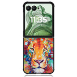 Abstract Lion X5731 Motorola Moto Razr+ Plus 2024/2025 Case, Motorola Razr 50 Ultra/50s Ultra Case