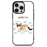 Anatomy Of A Grumpy Kitty X5744 iPhone 16 Pro Max Case