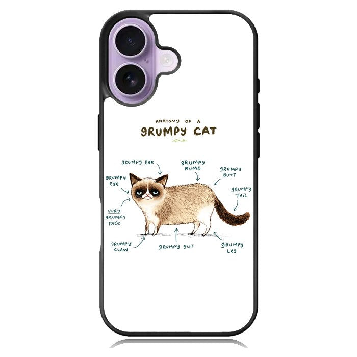Anatomy Of A Grumpy Kitty X5744 iPhone 17 Case