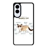 Anatomy Of A Grumpy Kitty X5744 Samsung Galaxy S25 Edge Case