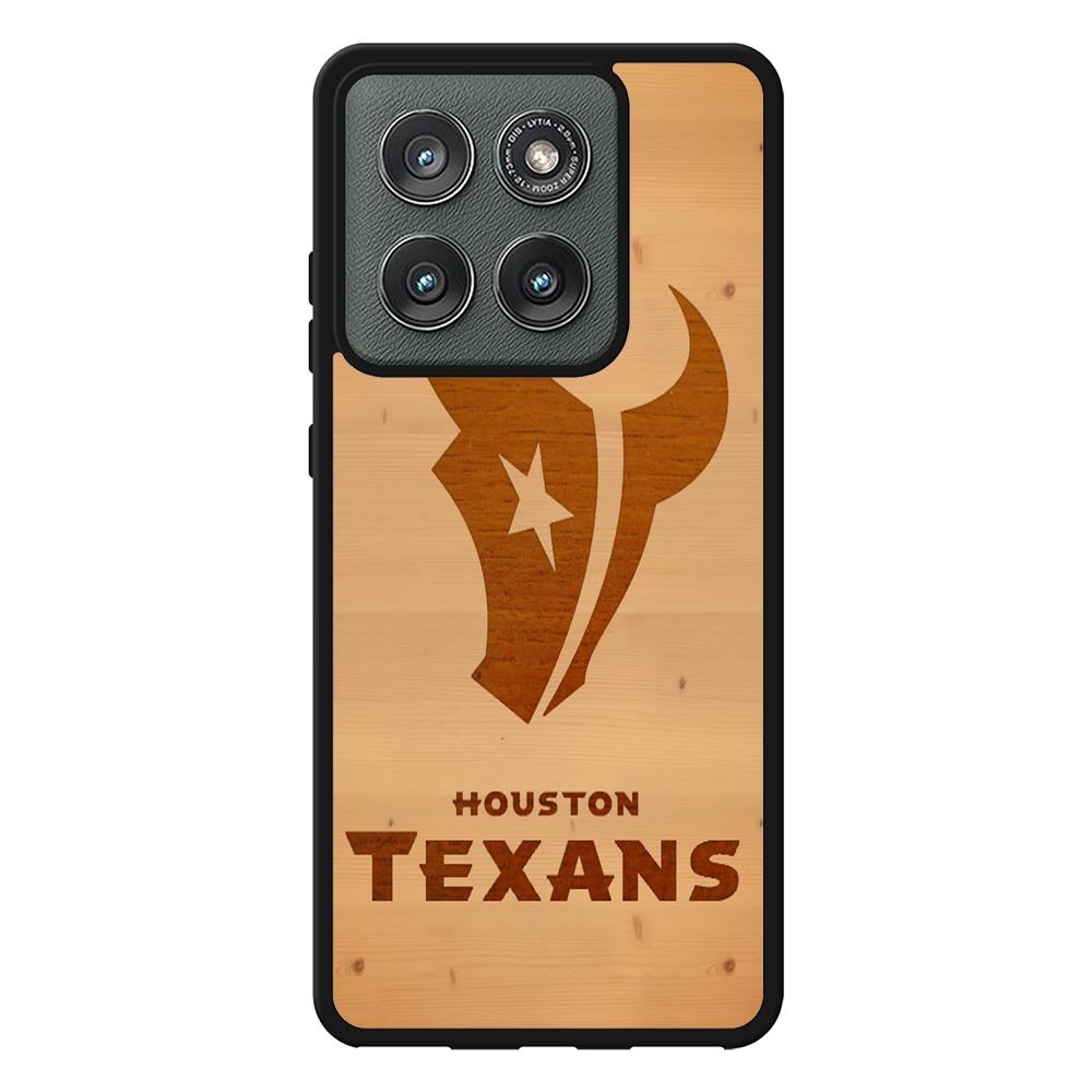 houston texans wood X5738 Motorola Moto Edge 2025 Case