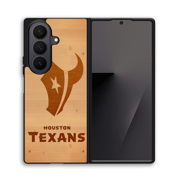 houston texans wood X5738 Samsung Galaxy Z Fold 7 Case