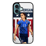 Alex Morgan Soccer Case iPhone 16 Plus BC0526