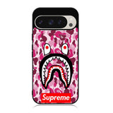 Shark Face Pink Camo Case Google Pixel 9 Pro XL BC0550