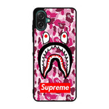 Shark Face Pink Camo Case Samsung Galaxy A07 BC0550