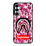 Shark Face Pink Camo Samsung Galaxy A16 Case BC0550