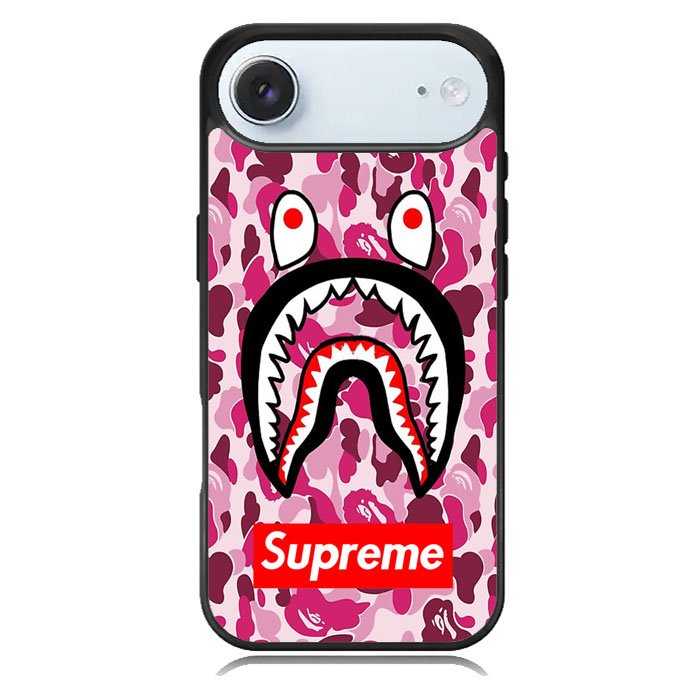 Shark Face Pink Camo iPhone 17 Air Case BC0550
