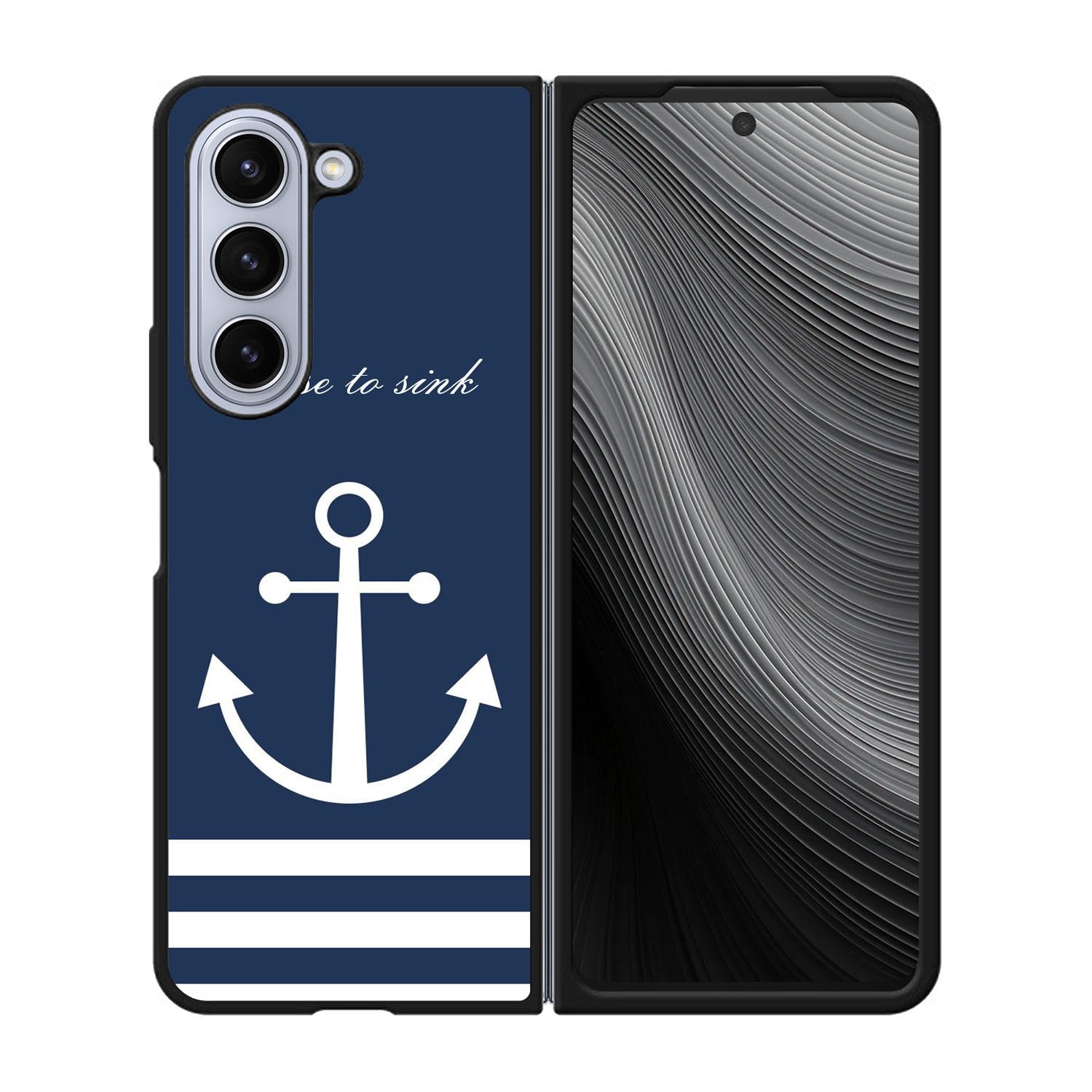 blue anchor Case Samsung Galaxy z Fold 5 5G BC0588