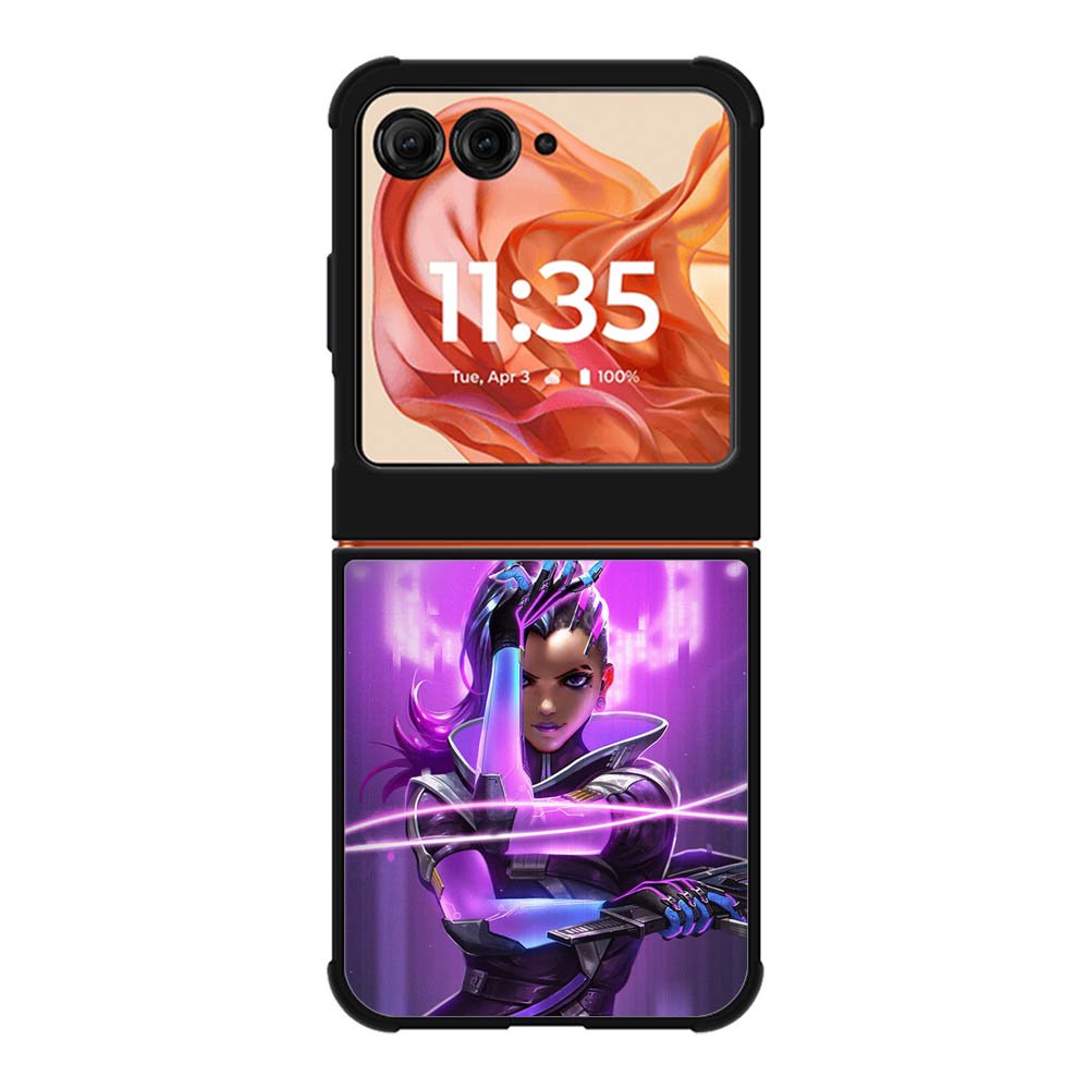 Overwatch Sombra Purple Motorola Moto Razr 2025/2024 , Moto Razr 60/50 Case BC0542
