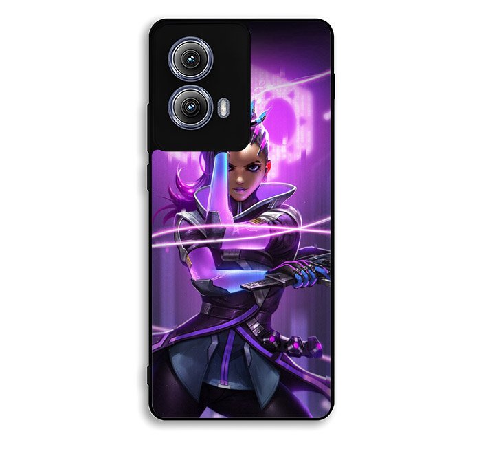 Overwatch Sombra Purple Motorola Moto Edge 2024 Case BC0542