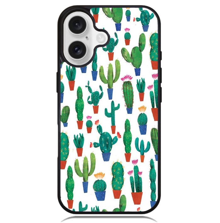 New Cactus Pattern Case iPhone 16 BC0565