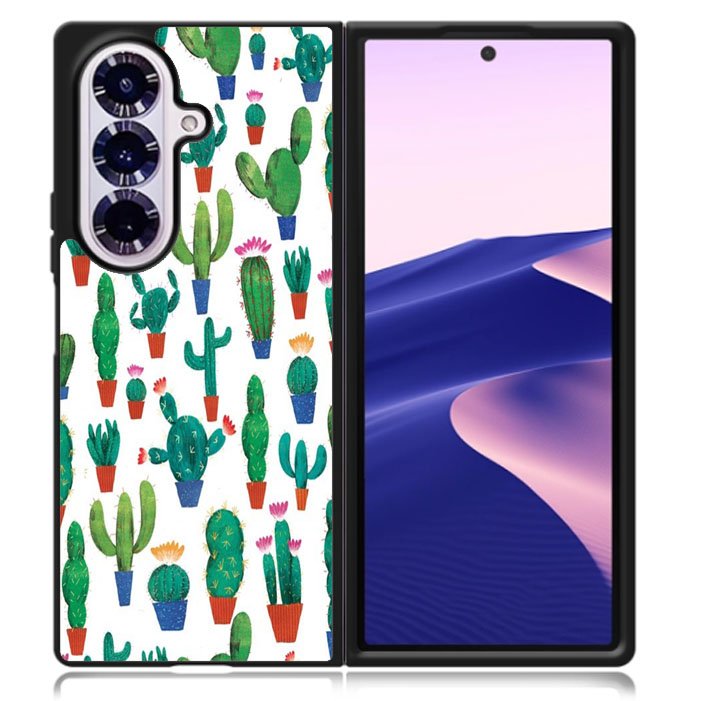 New Cactus Pattern Samsung Galaxy Z Fold 7 5G Case BC0565