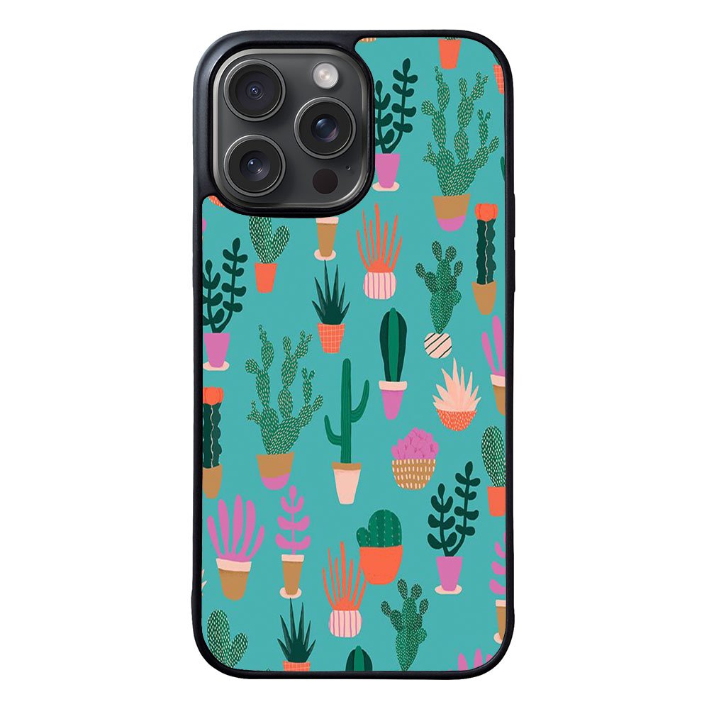 Patio Pattern Cactus Case iPhone 15 Pro BC0570