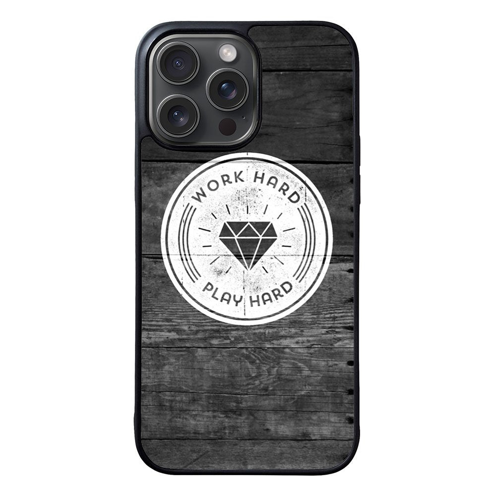 Work Hard Play Hard Case iPhone 15 Pro Max BC0577