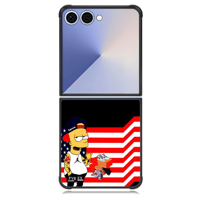 black bart simpson Samsung Galaxy Z Flip 7 Case BC0614