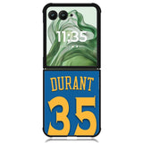 Golden State Warriors Durant X6116 Motorola Moto Razr+ Plus 2024/2025 Case, Motorola Razr 50 Ultra/50s Ultra Case