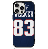 New England Patriots Wes Welker X6154 iPhone 16 Pro Max Case