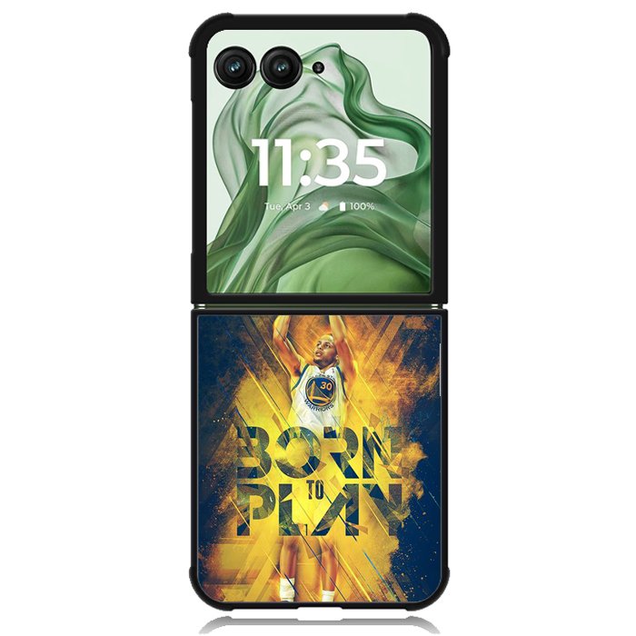 stephen curry born to play X6119 Motorola Moto Razr+ Plus 2024/2025 Case, Motorola Razr 50 Ultra/50s Ultra Case