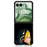 stussy Wallpaper shark X6168 Motorola Moto Razr+ Plus 2024/2025 Case, Motorola Razr 50 Ultra/50s Ultra Case