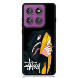 stussy Wallpaper shark X6168 Motorola Moto Edge 2025 | Moto Edge 60 Fusion | Moto Edge 60 Pro Case