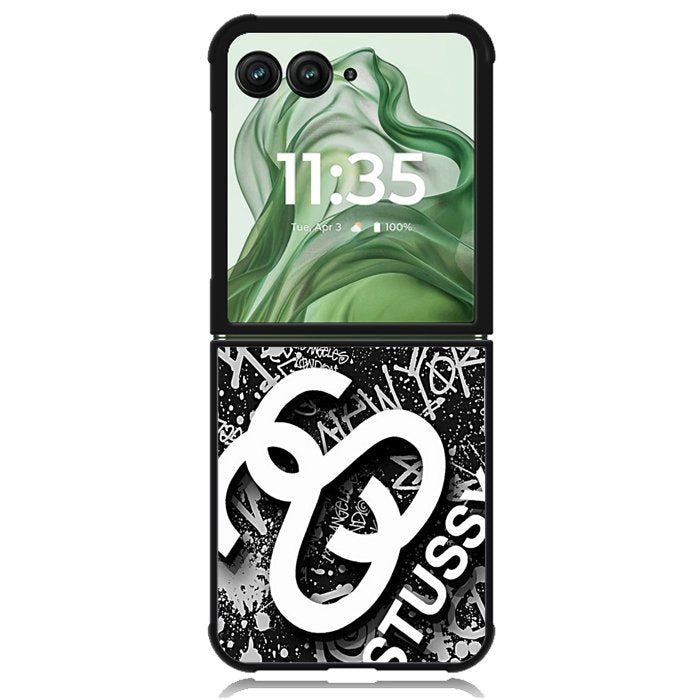 stussy X6086 Motorola Moto Razr+ Plus 2024/2025 Case, Motorola Razr 50 Ultra/50s Ultra Case