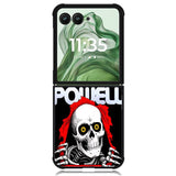 Hot New Powell Skateboards Skull X0150 Motorola Moto Razr+ Plus 2024/2025 Case, Motorola Razr 50 Ultra/50s Ultra Case
