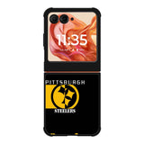 Pittsburgh Steeler Black Motorola Moto Razr 2025/2024 , Moto Razr 60/50 Case BC0705