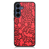 Keith Haring Colors Go Back X0151 Samsung Galaxy S25 FE Case