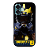 Michigan Wolverines Case iPhone 16 Plus BC0762