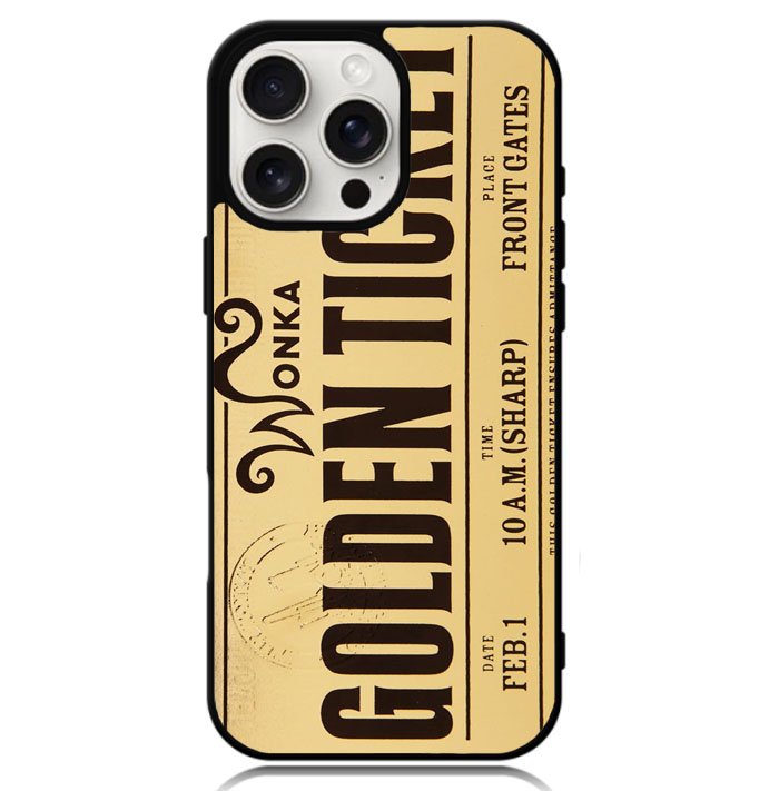 Golden Ticket Chocolate Case iPhone 16 Pro Max BC0842