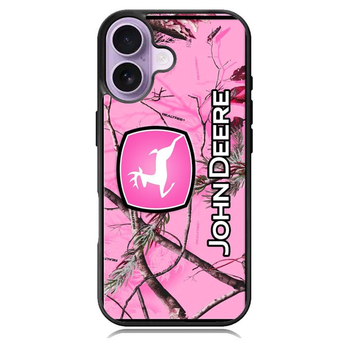 John Deere Pink Camo iPhone 17 Case BC0844