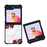 Marble With Roses Case Samsung Galaxy Z Flip 5 5G BC0847