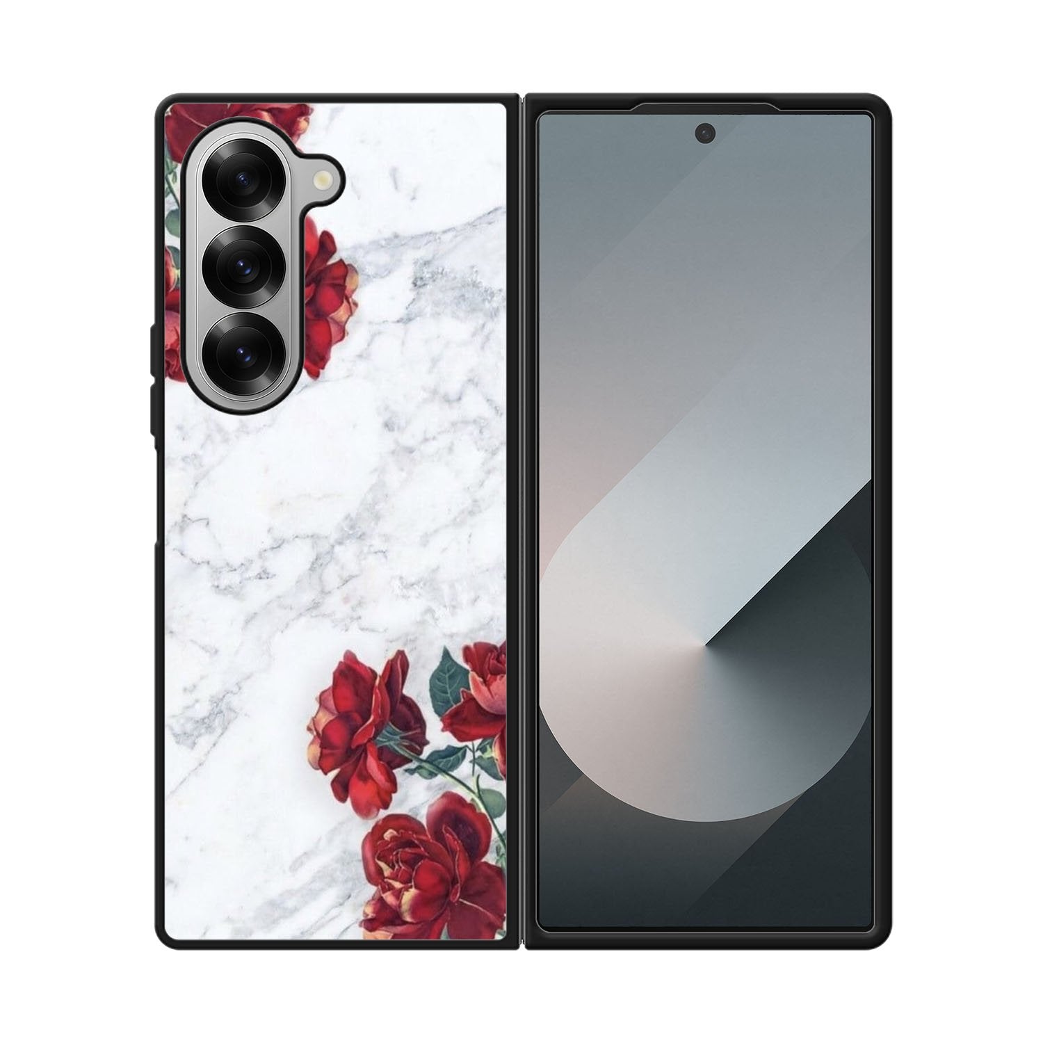 Marble With Roses Case Samsung Galaxy Z Fold 6 5G BC0847