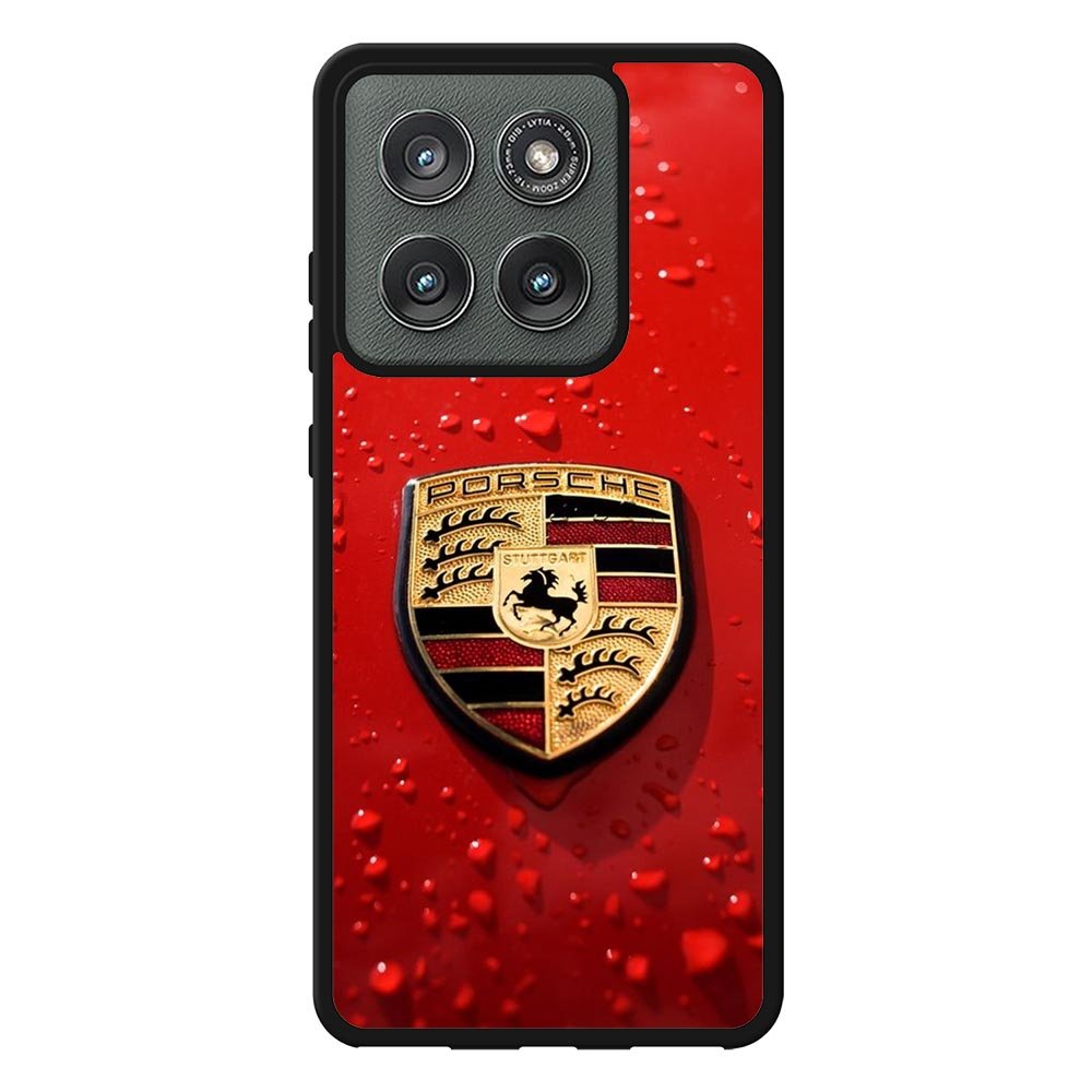 Porsche Logo Red X8906 Motorola Moto Edge 2025 Case