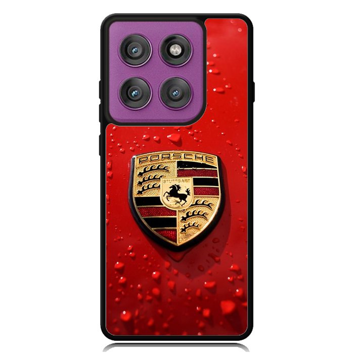 Porsche Logo Red X8906 Motorola Moto Edge 2025 | Moto Edge 60 Fusion | Moto Edge 60 Pro Case