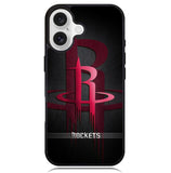 Black Houston Rockets Case iPhone 16 BC0877