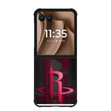 Black Houston Rockets X9065 Motorola Moto RAZR Plus 2025 Case