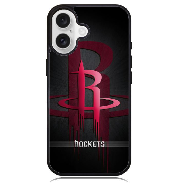 Black Houston Rockets X9065 iPhone 16 Plus Case