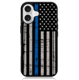 thin blue line flag Case iPhone 16 BC0916