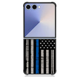 thin blue line flag Samsung Galaxy Z Flip 7 Case BC0916