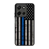 thin blue line flag Motorola Moto G 5G 2025 Case BC0916