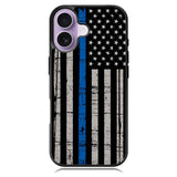 thin blue line flag X9119 iPhone 17 Case